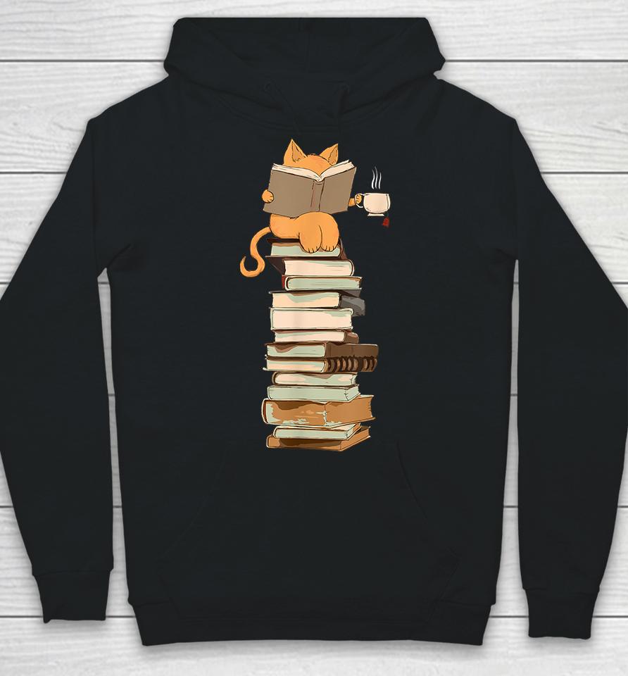 Kawaii Cats Books Hoodie