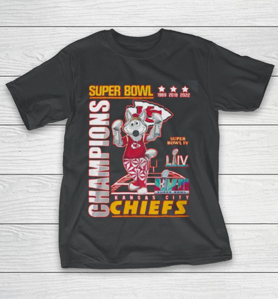 Kc Chiefs 3X Super Bowl Champions T-Shirt