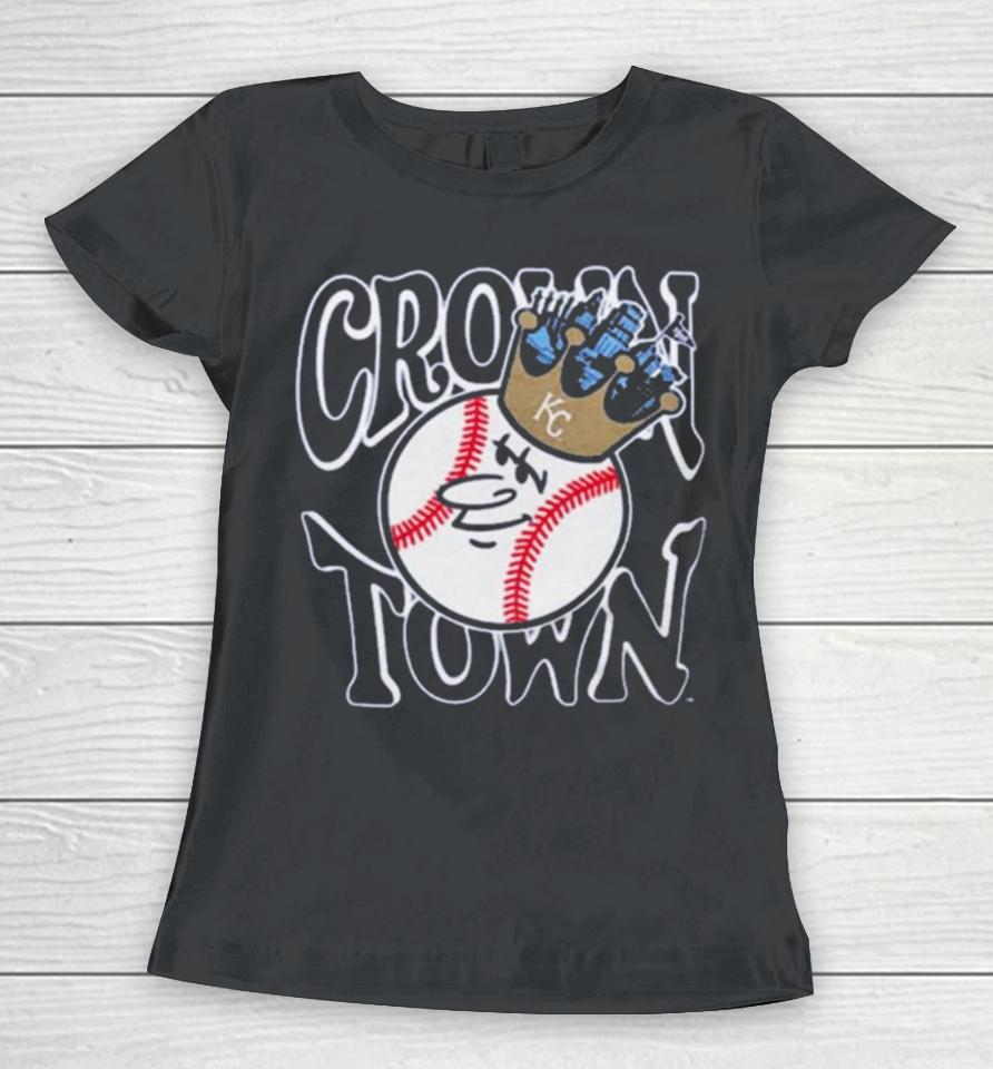 Kc Royals Bring Out The Blue Crown Town 2024 Giveaway Women T-Shirt