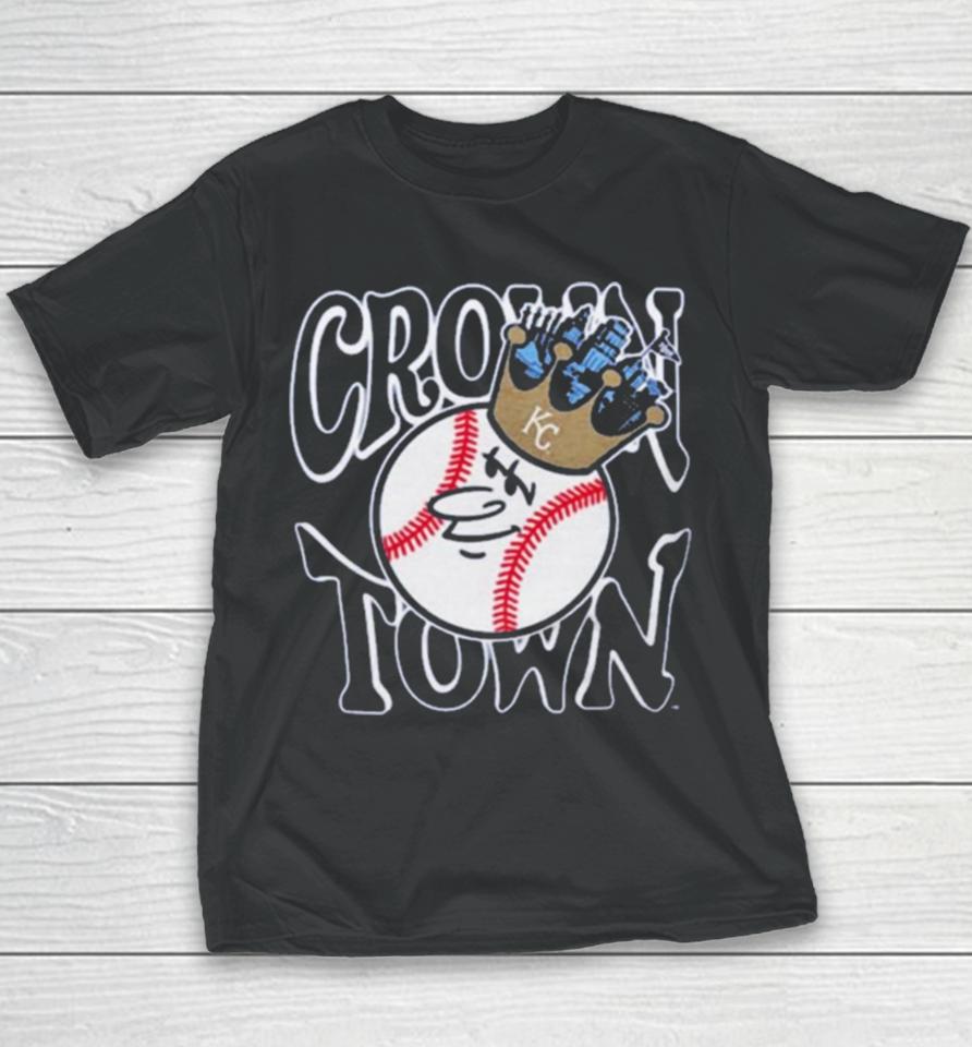Kc Royals Bring Out The Blue Crown Town 2024 Giveaway Youth T-Shirt