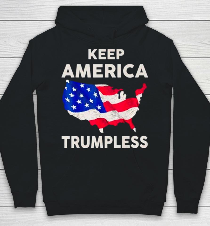 Keep American Trumpless Usa Flag Map Hoodie