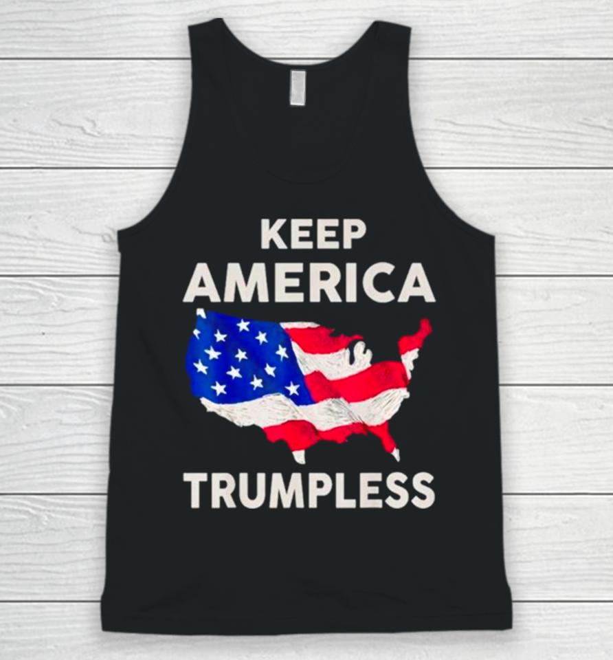 Keep American Trumpless Usa Flag Map Unisex Tank Top