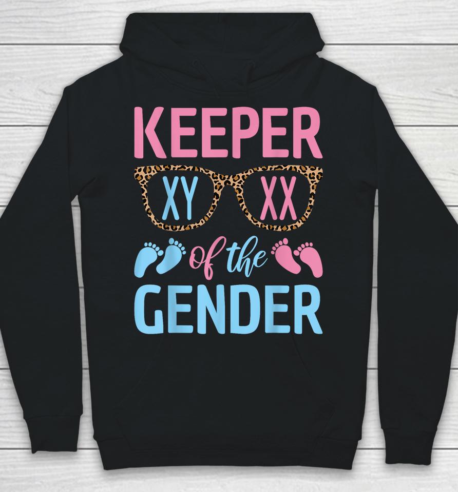 Keeper Of The Gender Baby Shower Gender Reveal Party Outfit Hoodie
