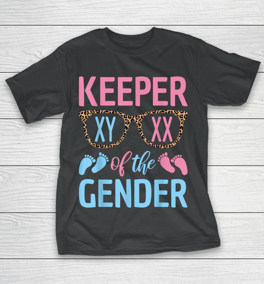 Keeper Of The Gender Baby Shower Gender Reveal Party Outfit T-Shirt