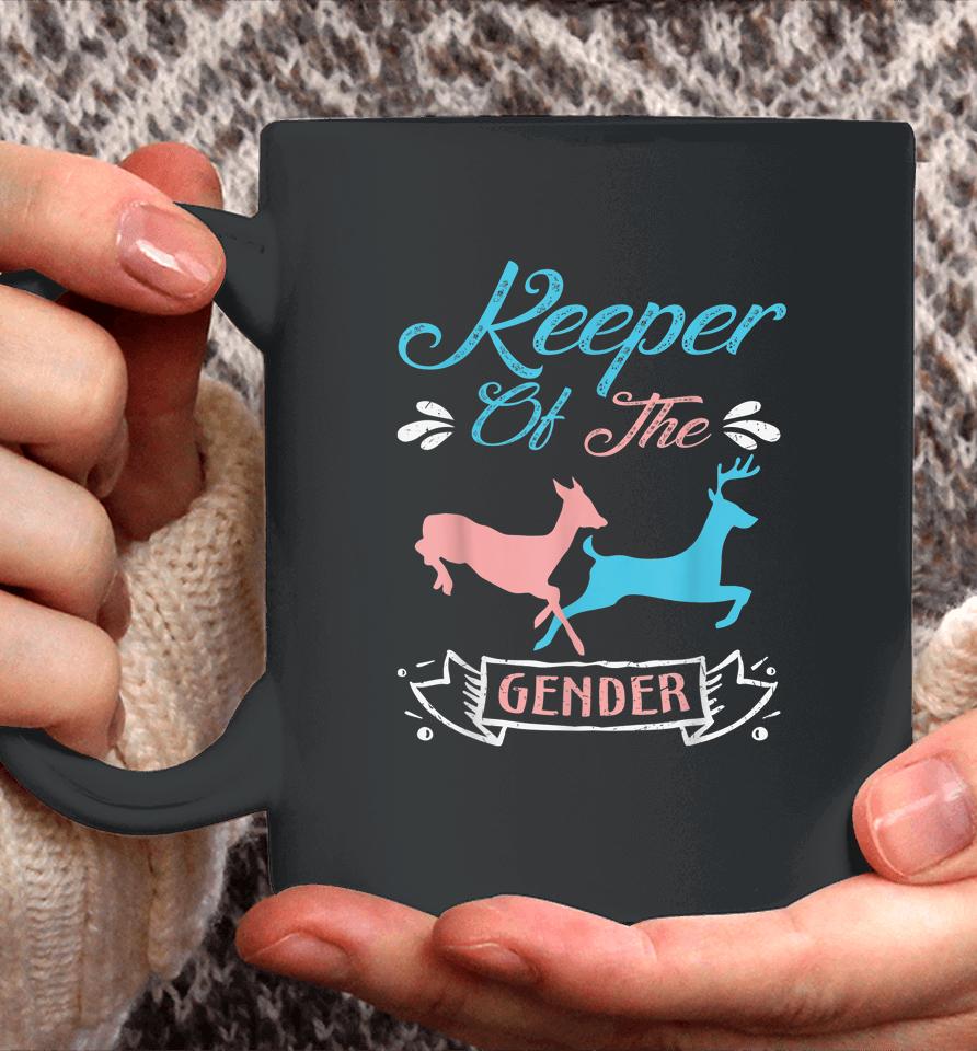 Keeper Of The Gender Buck Or Doe In Blue And Pink Party Coffee Mug