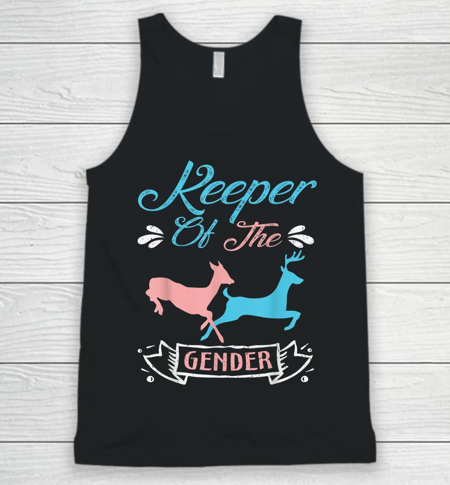 Keeper Of The Gender Buck Or Doe In Blue And Pink Party Unisex Tank Top