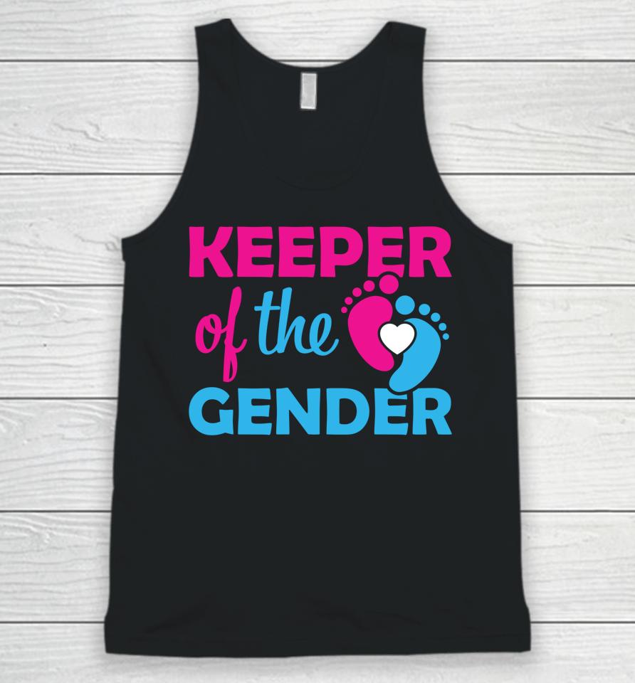 Keeper Of The Gender Gender Reveal Gender Keeper Unisex Tank Top