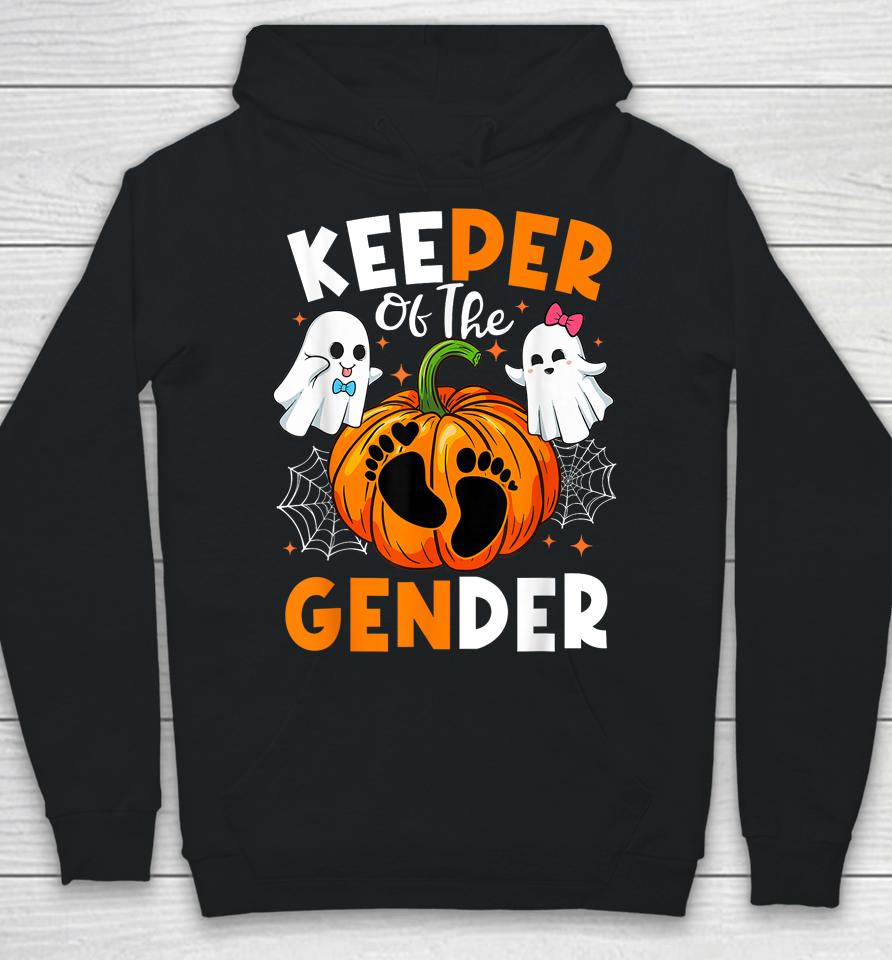 Keeper Of The Gender Reveal Baby Fall Halloween Thanksgiving Hoodie