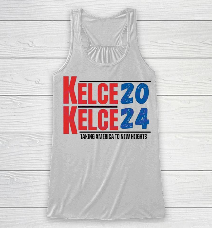 Kelce 2024 Taking America To New Heights Racerback Tank