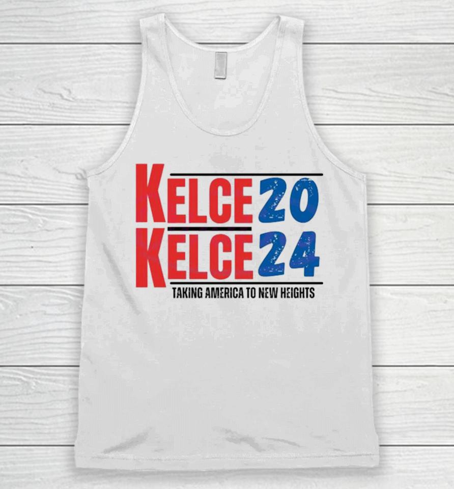 Kelce 2024 Taking America To New Heights Unisex Tank Top
