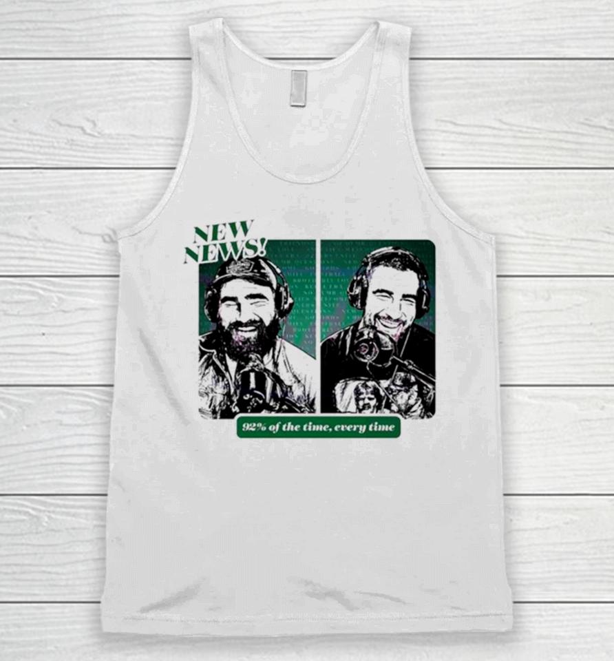 Kelce Brothers New News New Heights Podcast Unisex Tank Top