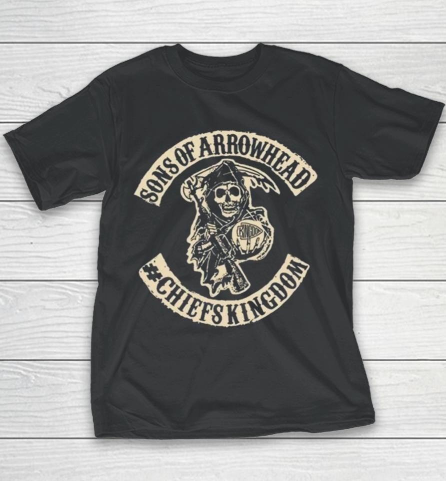 Kelcezone Sons Of Arrowhead Chiefs Kingdom 2024 Youth T-Shirt