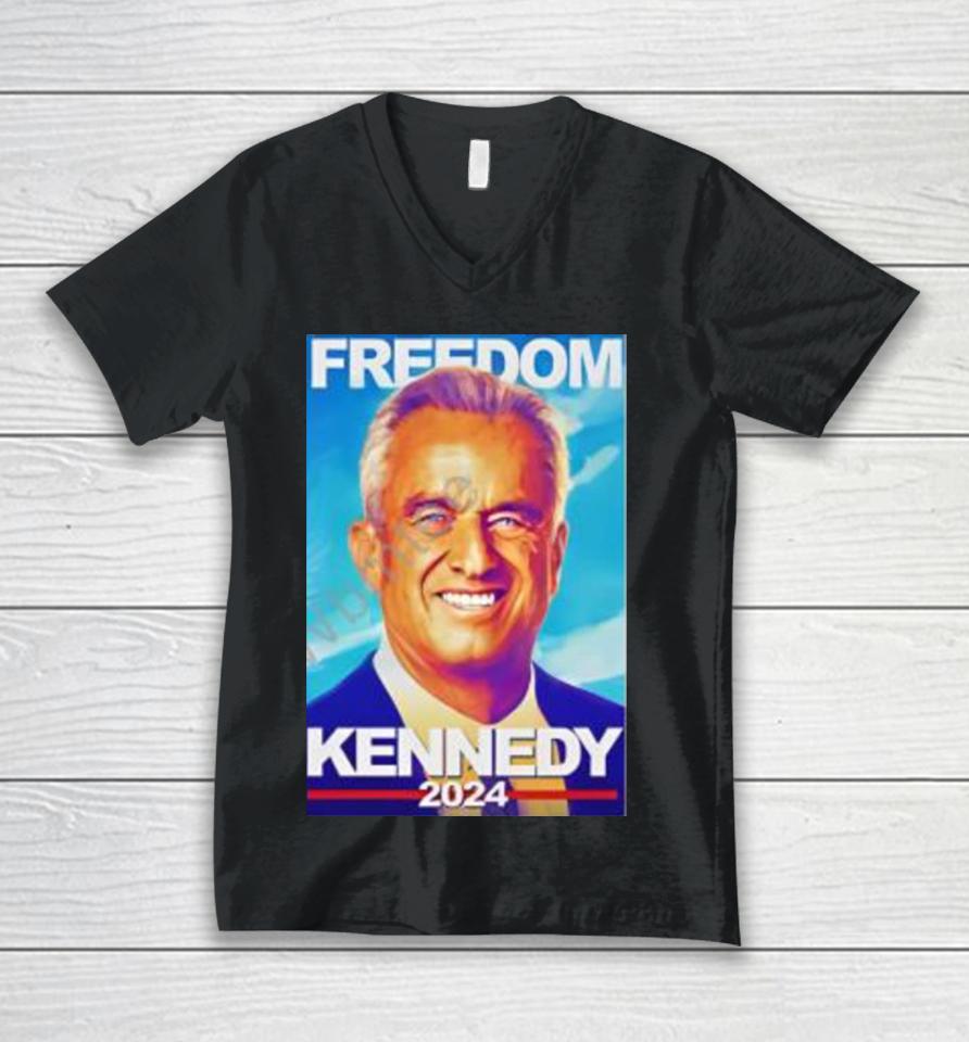 Kennedy 2024 Freedom Unisex V-Neck T-Shirt