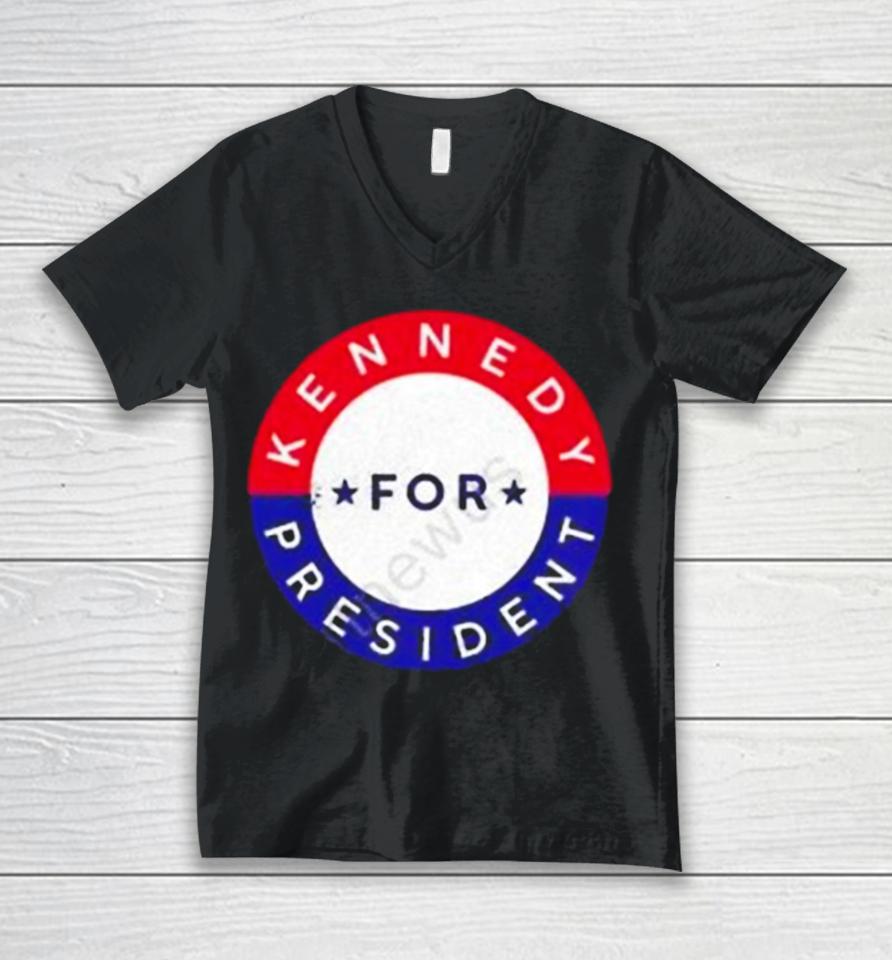 Kennedy For President Unisex V-Neck T-Shirt
