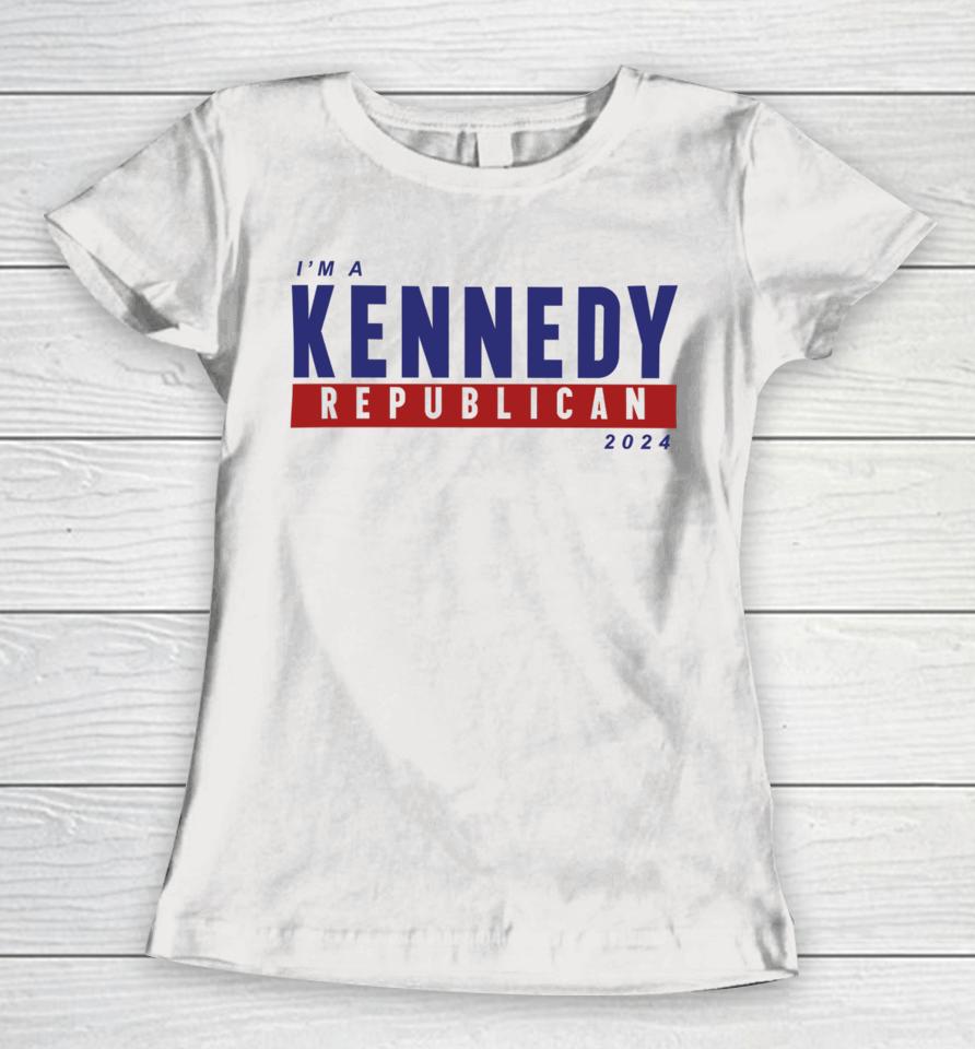 Kennedy24 Merch I'm A Kennedy Republican 2024 Women T-Shirt