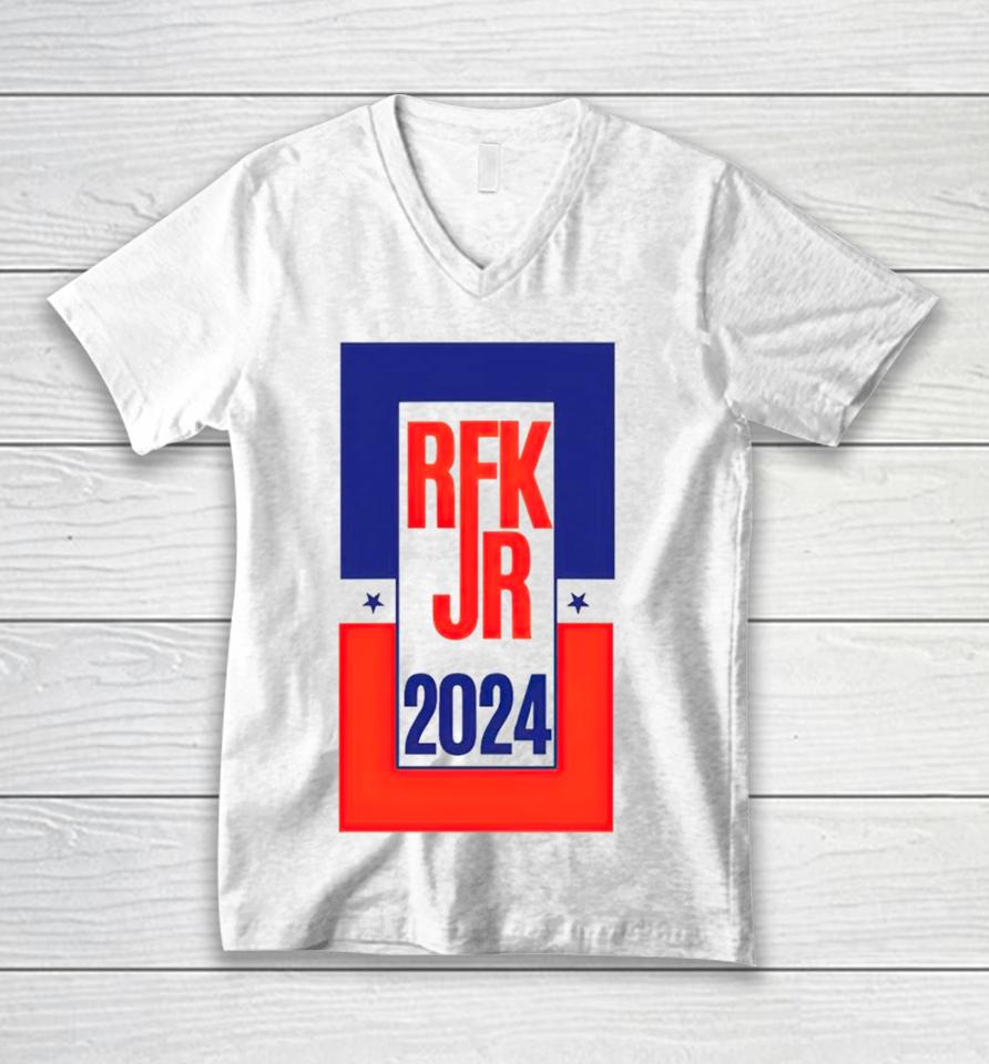 Kennedy24 Retro Rfk Jr 2024 Unisex V-Neck T-Shirt