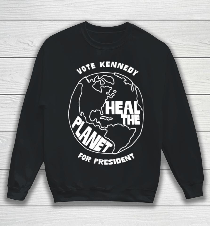 Kennedy24 Store Heal The Planet Sweatshirt