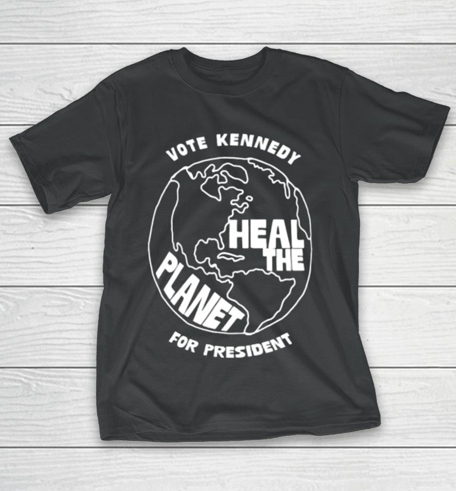 Kennedy24 Store Heal The Planet T-Shirt