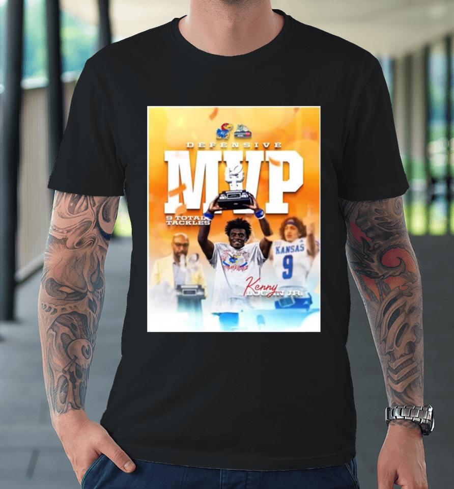 Kenny Logan 23 Kansas Jayhawks Is The Defensive Mvp Of The 2023 Guaranteed Rate Bowl Ncaa Football Premium T-Shirt