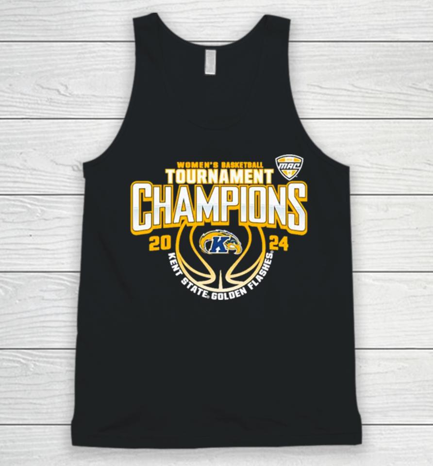 Kent State Golden Flashes 2024 Mac Women’s Basketball Conference Tournament Champions Unisex Tank Top