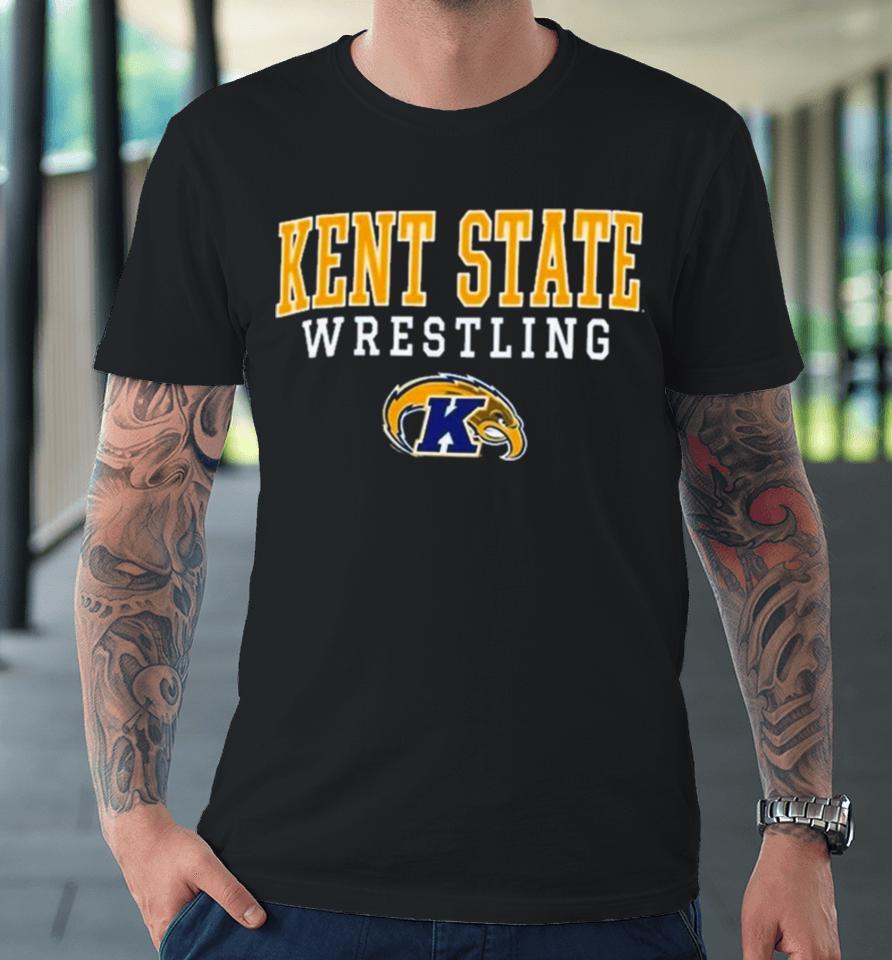Kent State Golden Flashes Champion Wrestling Stack Logo Premium T-Shirt