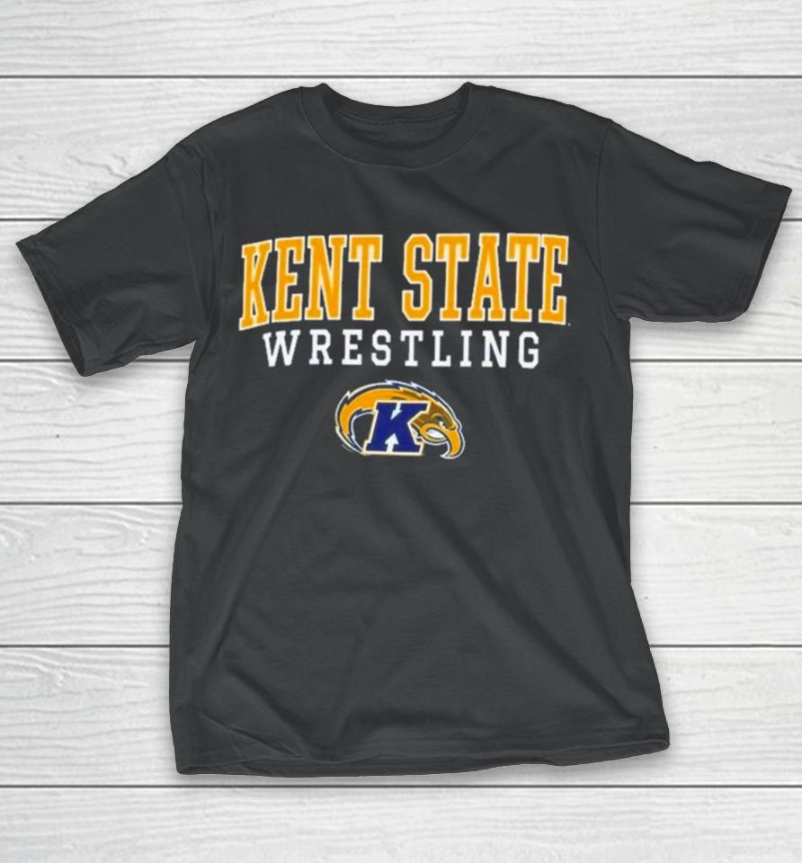 Kent State Golden Flashes Champion Wrestling Stack Logo T-Shirt