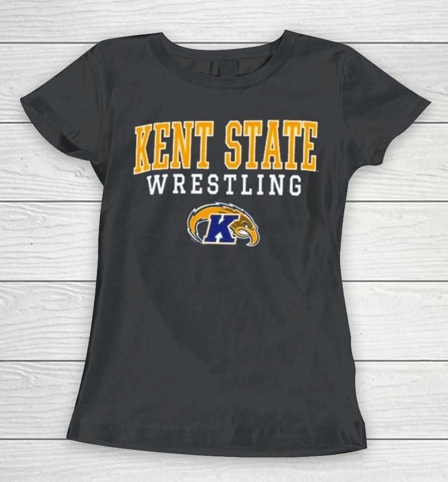 Kent State Golden Flashes Champion Wrestling Stack Logo Women T-Shirt