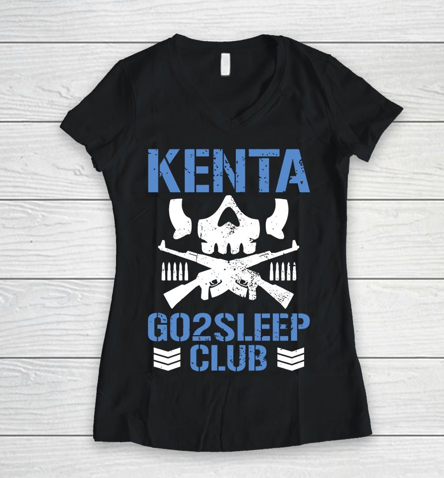 Kenta Go2Sleep Club Women V-Neck T-Shirt