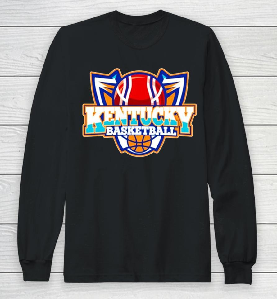 Kentucky Basketball Ncaa Team Logo Long Sleeve T-Shirt
