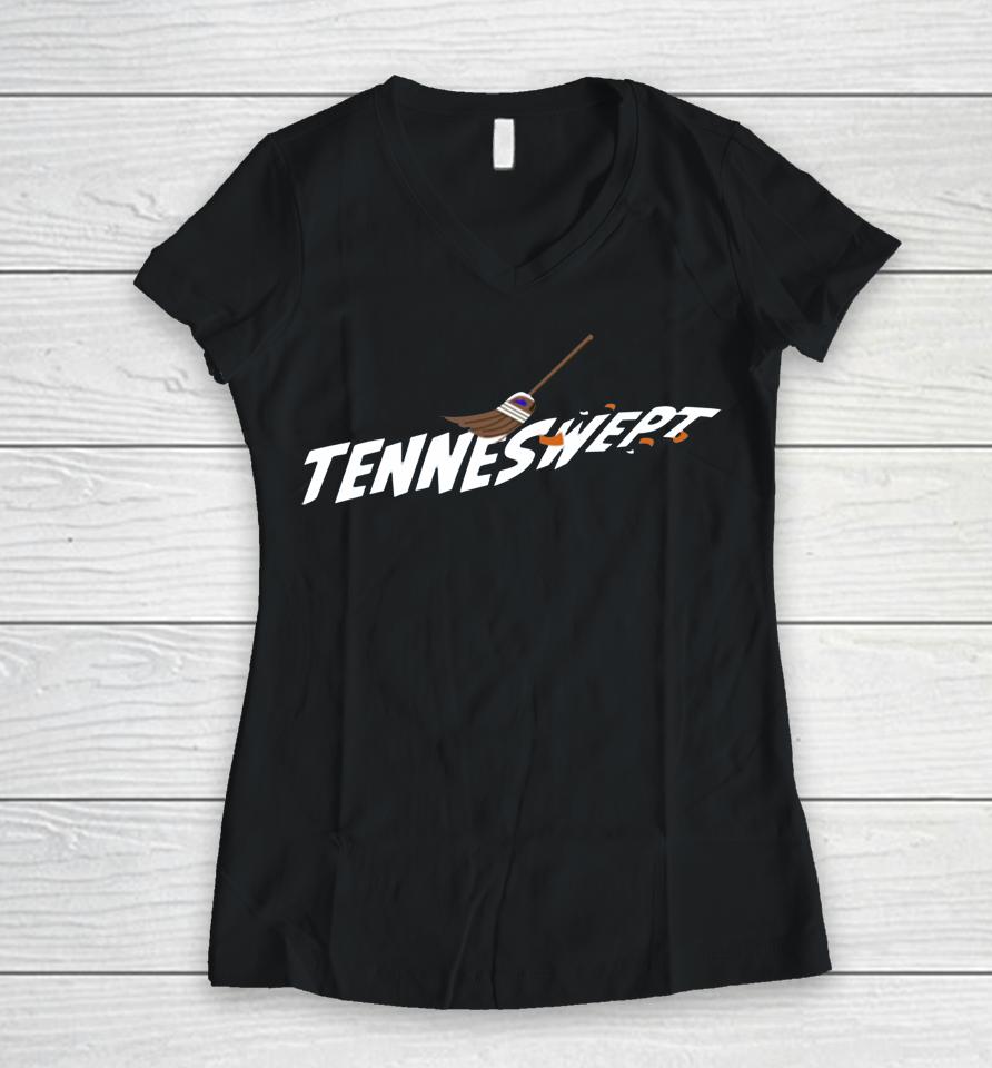 Kentucky Basketball Tenneswept Women V-Neck T-Shirt
