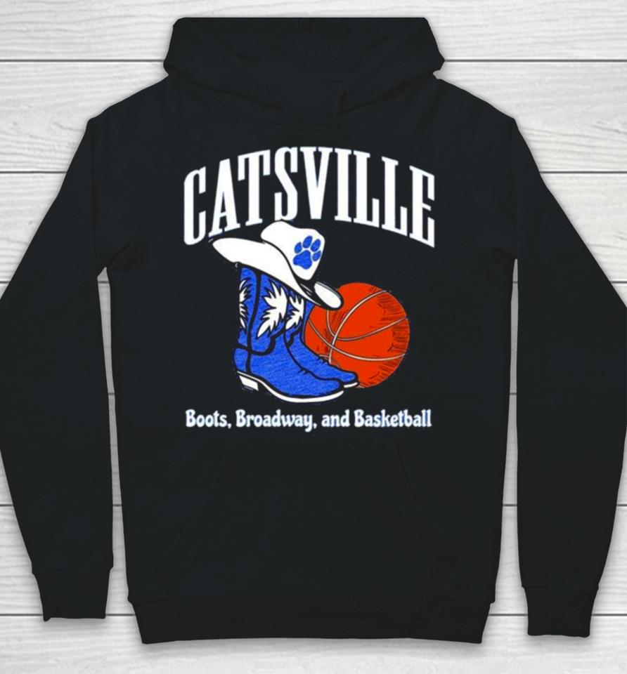 Kentucky Catsville Boots On Broadway Basketball Hoodie