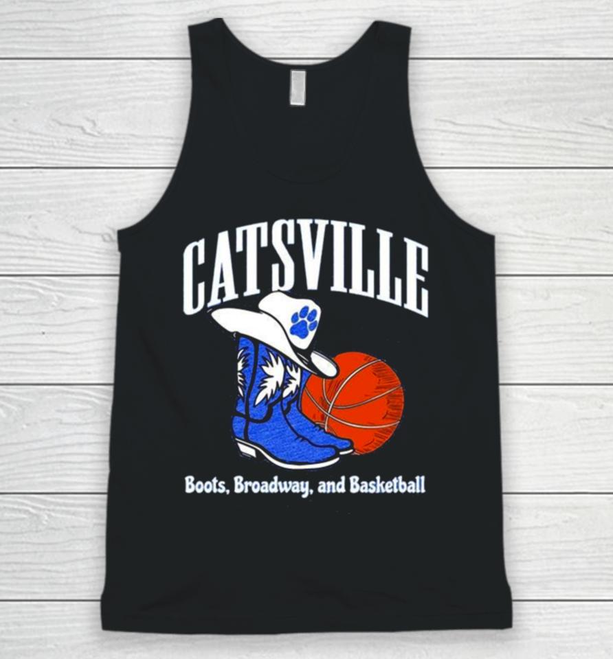 Kentucky Catsville Boots On Broadway Basketball Unisex Tank Top