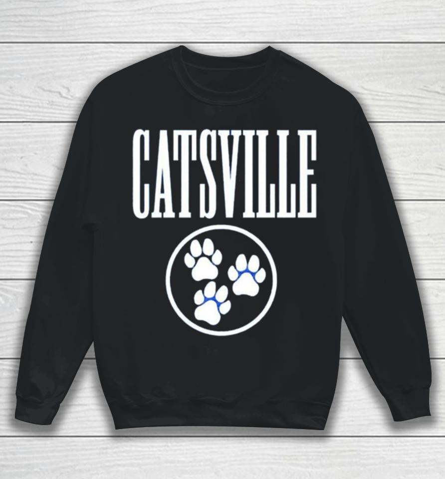 Kentucky Catsville Tri Paw Kids Sweatshirt