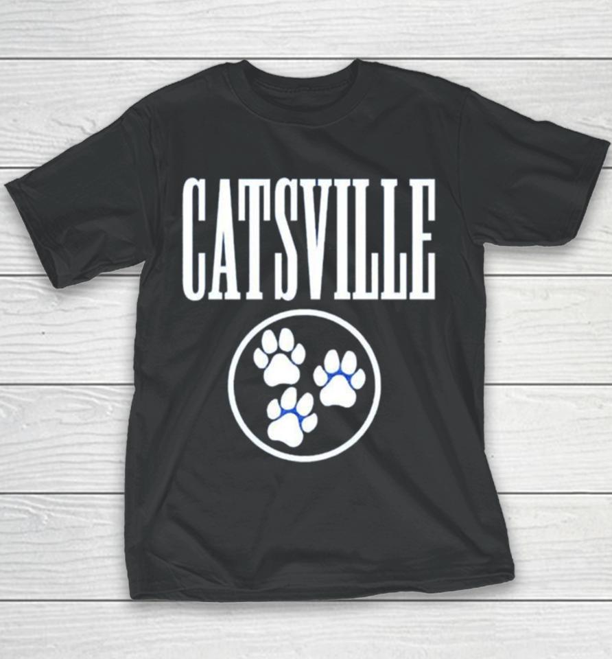 Kentucky Catsville Tri Paw Kids Youth T-Shirt