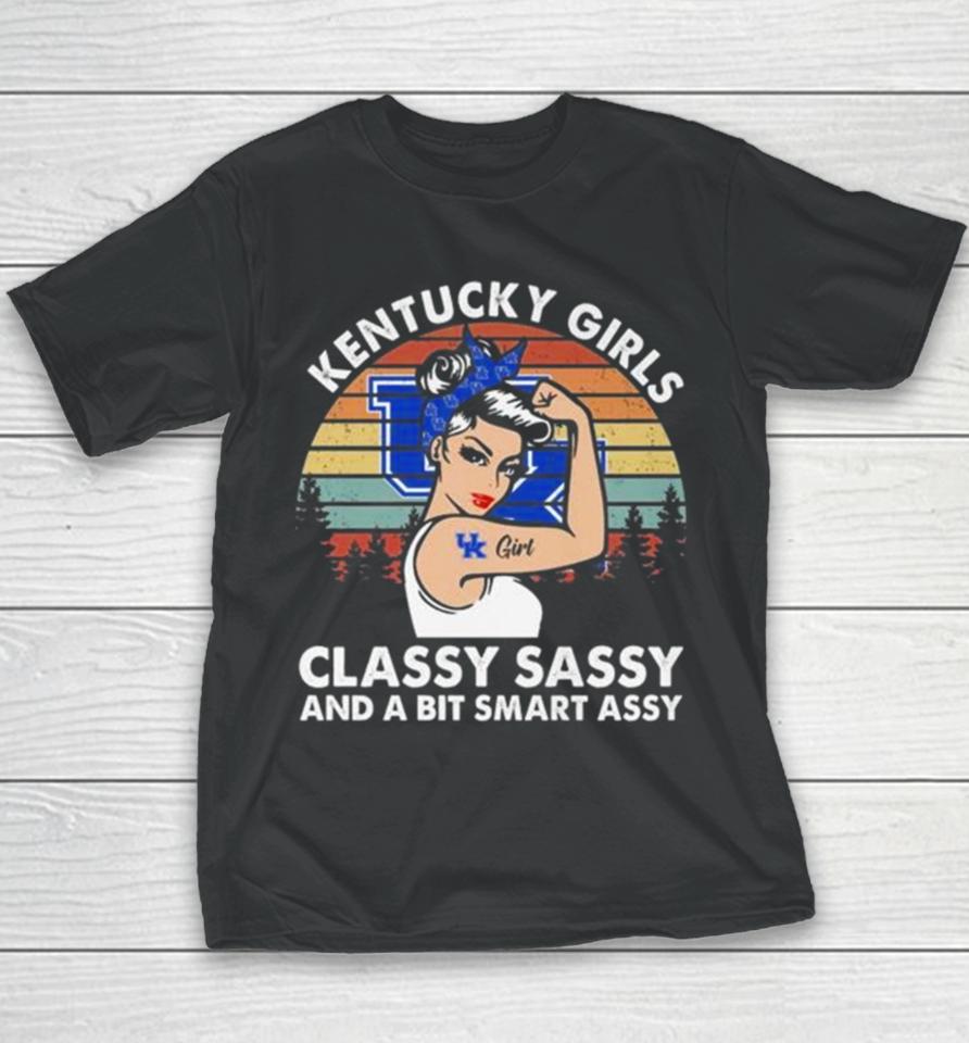 Kentucky Girls Classy Sassy And A Bit Smart Assy Vintage 2024 Youth T-Shirt