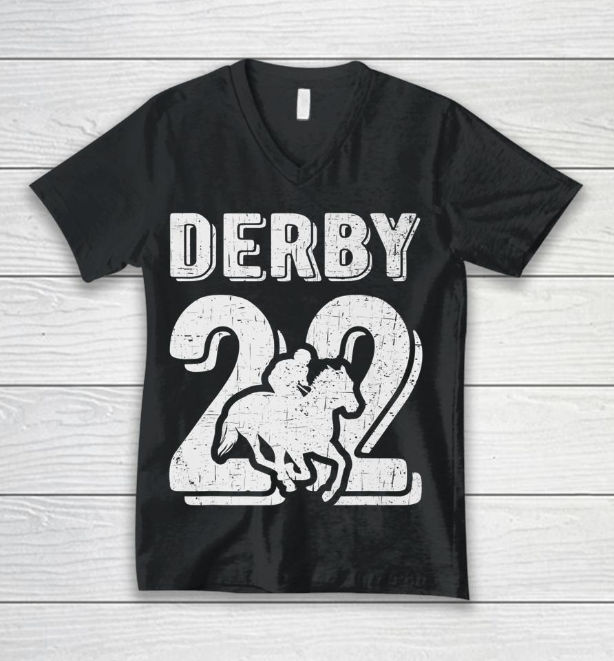 Kentucky Racing 2022 Derby Horse Racing Unisex V-Neck T-Shirt