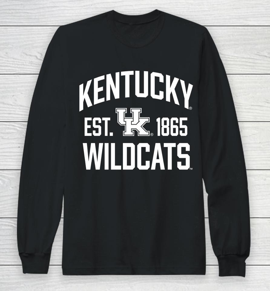 Kentucky Wildcats 1274 Victory Falls Est 1865 Long Sleeve T-Shirt