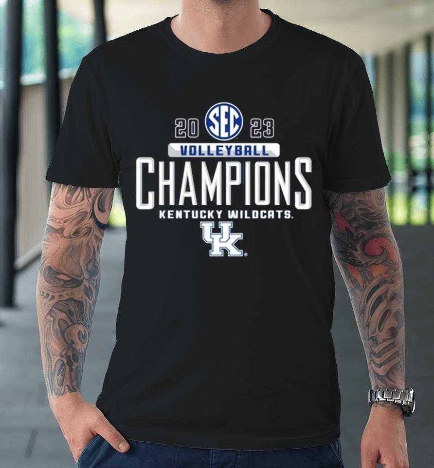 Kentucky Wildcats 2023 Sec Women’s Volleyball Regular Season Champions Premium T-Shirt