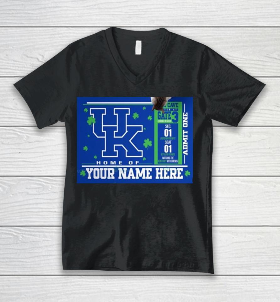 Kentucky Wildcats Home Of Seat In The House Watching Kentucky Unisex V-Neck T-Shirt