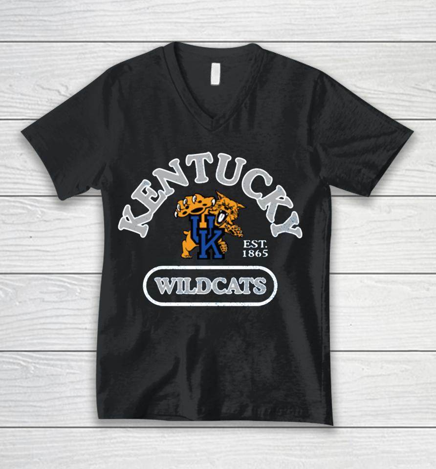 Kentucky Wildcats Old-School Pill Enzyme Washed Unisex V-Neck T-Shirt