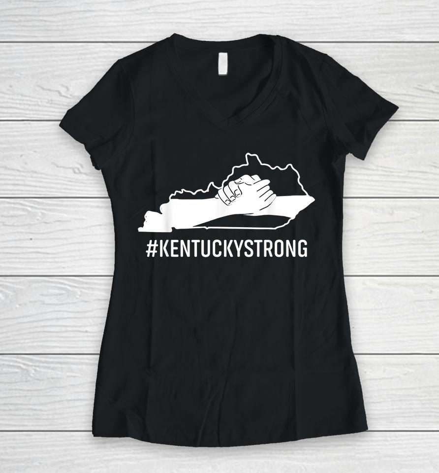 #Kentuckystrong Kentucky Strong Women V-Neck T-Shirt
