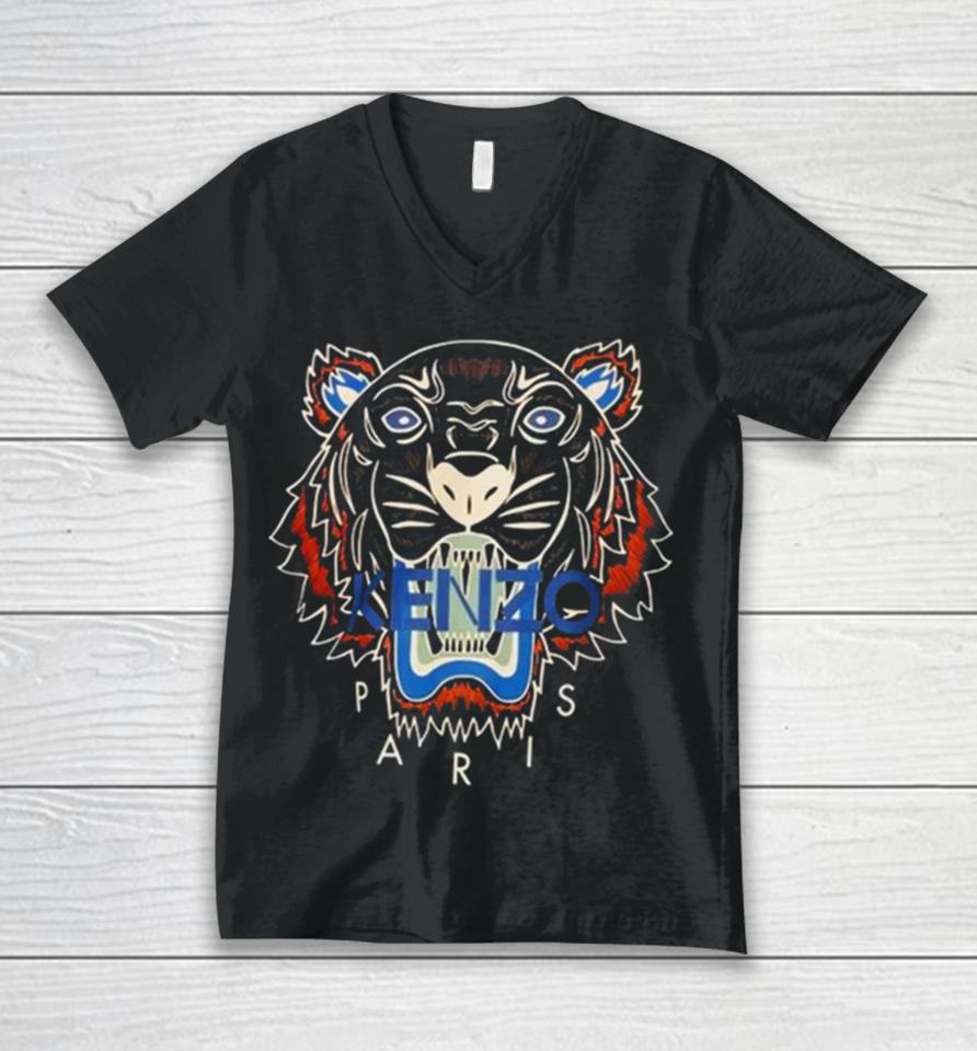Kenzo Tiger Emblem 2024 Unisex V-Neck T-Shirt