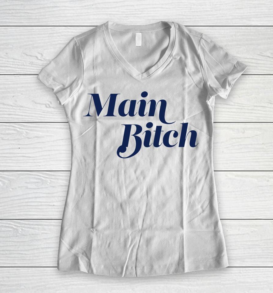 Kerry Washington Main Bitch Women V-Neck T-Shirt