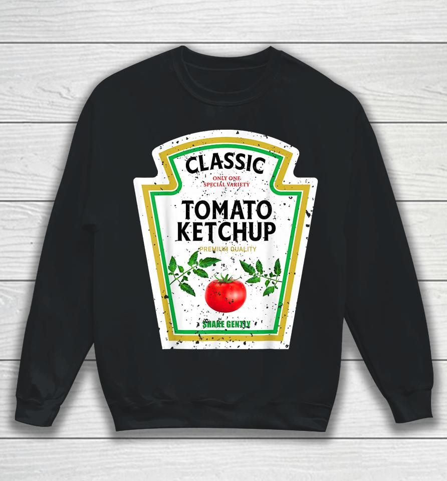 Ketchup Halloween 2022 Costume Matching Couple Mustard Mayo Sweatshirt