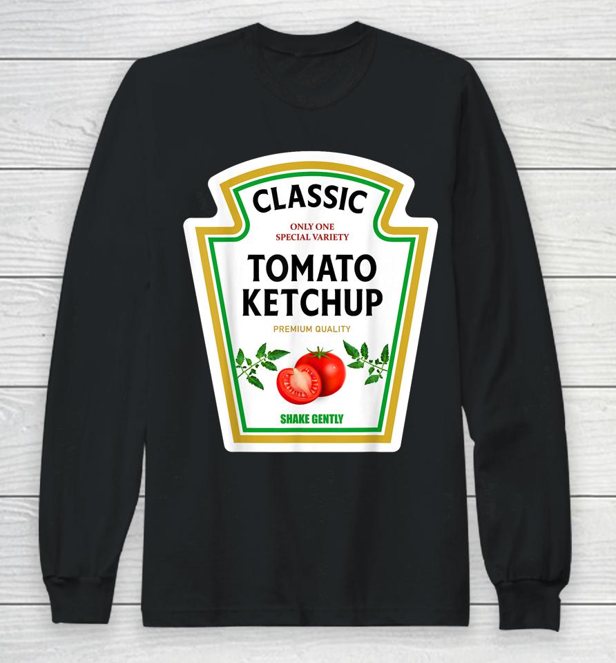Ketchup Halloween 2023 Costume Family Matching Mustard Group Long Sleeve T-Shirt