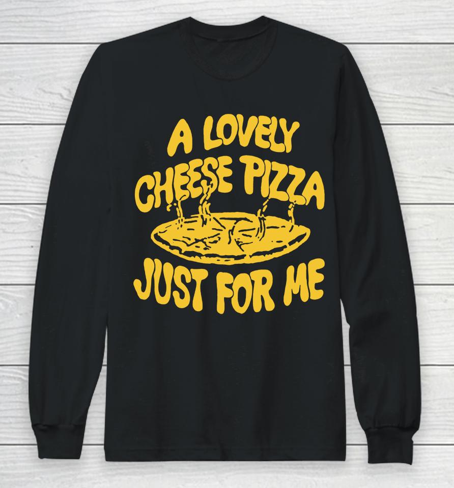 Kevin Mccallister's Cheese Pizza Just For Me Long Sleeve T-Shirt