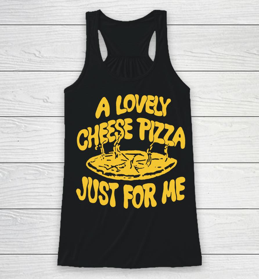Kevin Mccallister's Cheese Pizza Just For Me Racerback Tank