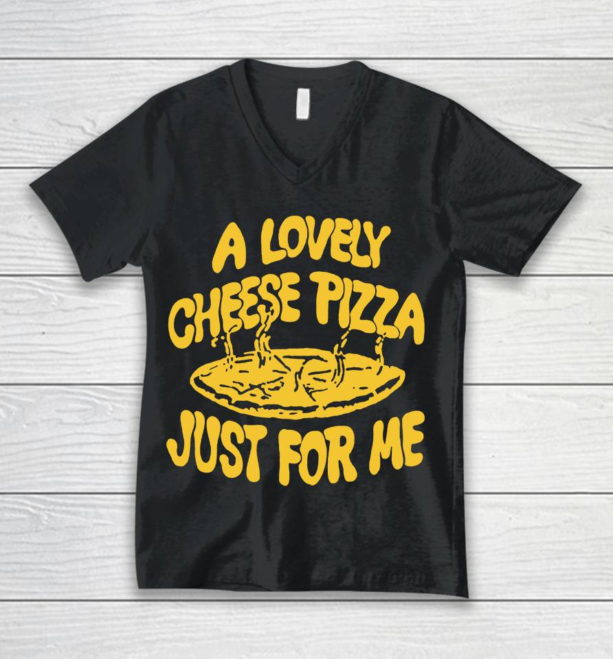 Kevin Mccallister's Cheese Pizza Just For Me Unisex V-Neck T-Shirt