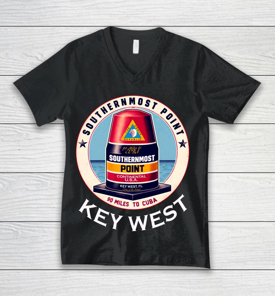 Key West Southernmost Beacon Tee Florida Unisex V-Neck T-Shirt
