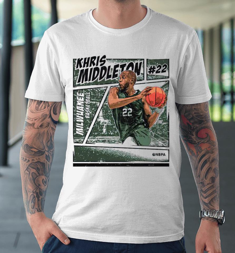 Khris Middleton Milwaukee Comic Slam Dunk Premium T-Shirt